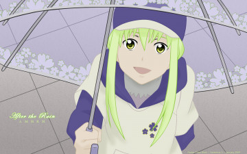 Картинка аниме darker+than+black amber девушка зонт кепка