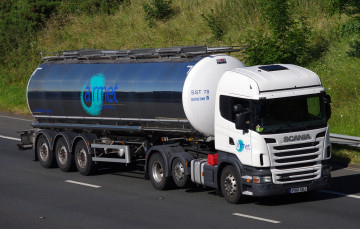 Картинка scania+r480 автомобили scania+ выставка улица тягач седельный тяжелый грузовик