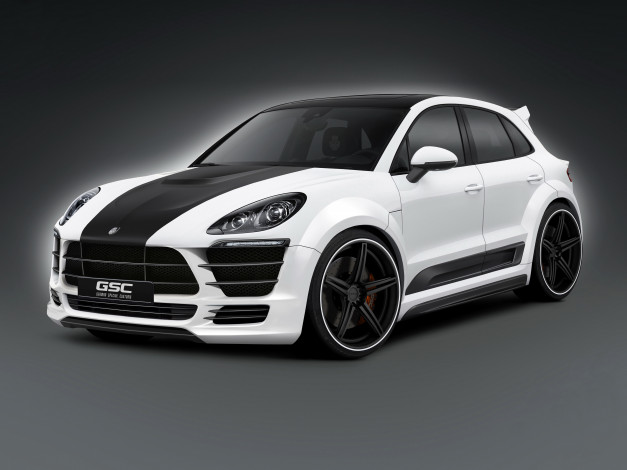 Обои картинки фото 2014 porsche macan , german special customs, автомобили, porsche, тюнинг, белый, macan