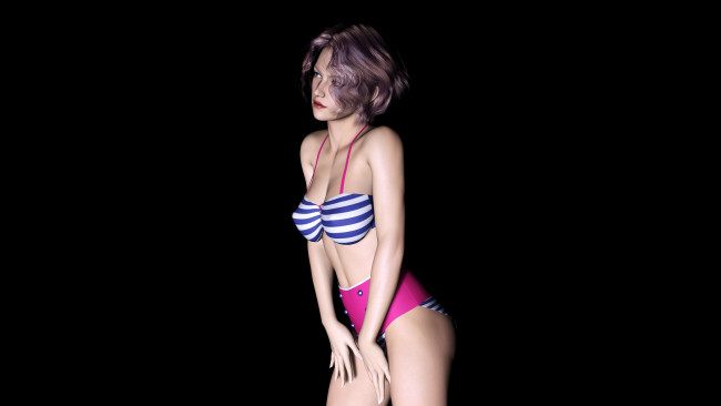 Обои картинки фото 3д графика, люди , people, девушка, фон, взгляд