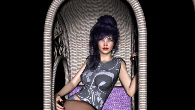 Обои картинки фото melanie, 3д графика, люди , people, фон, девушка, взгляд