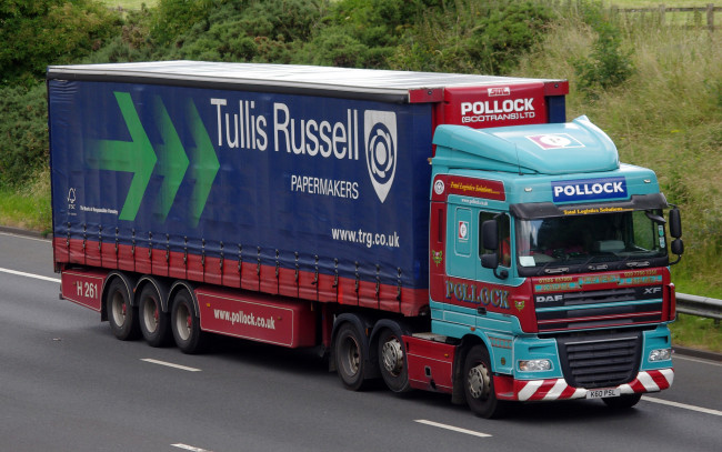 Обои картинки фото daf xf, автомобили, daf , выставка, улица, тяжелый, грузовик, тягач, седельный