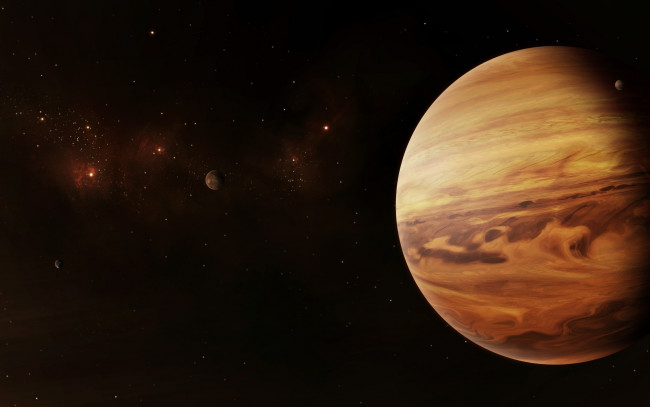 Обои картинки фото космос, арт, планета, звезды, вселенная