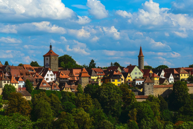Обои картинки фото города, - здания,  дома, панорама, tauben, bavaria, germany, дома