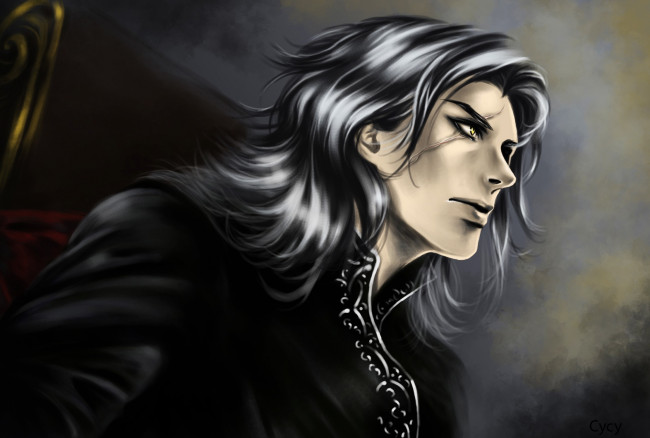 Обои картинки фото фэнтези, люди, лицо, шрам, парень, арт