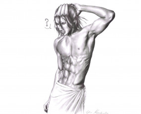 Картинка разное арты кучики бьякуя блич капитан парень арт