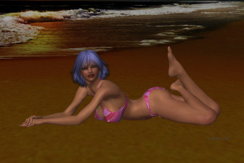 Картинка 3д+графика люди+ people девушка взгляд фон