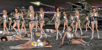 Картинка anon+angel 3д+графика фантазия+ fantasy девушки взгляд фон оружие бой кровь