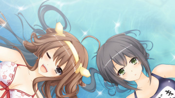 Картинка аниме kantai+collection kuruhoro kongou zuikaku девочки kantai collection арт kancolle