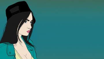 Картинка векторная+графика девушки+ girls девушка губы глаза кепка лицо