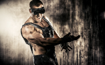 Картинка мужчины -+unsort комбинезон очки работяга чумазый парень