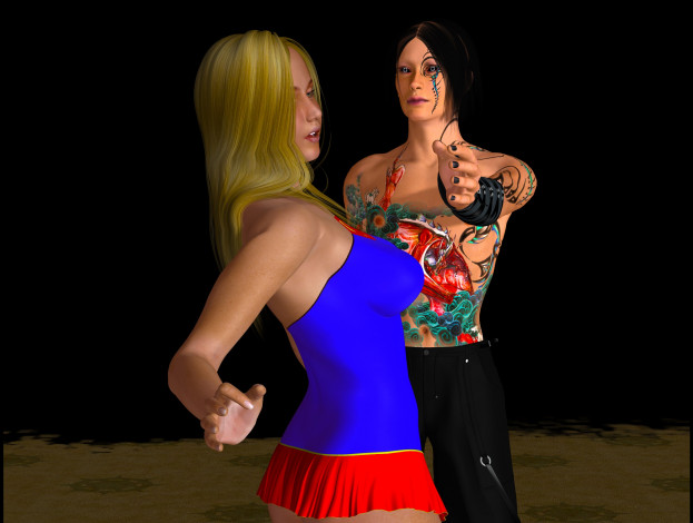 Обои картинки фото lordsnot, 3д графика, фантазия , fantasy, фон, тату, взгляд, девушки