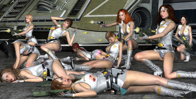 Обои картинки фото anon angel, 3д графика, фантазия , fantasy, девушки, взгляд, фон, оружие, бой, кровь