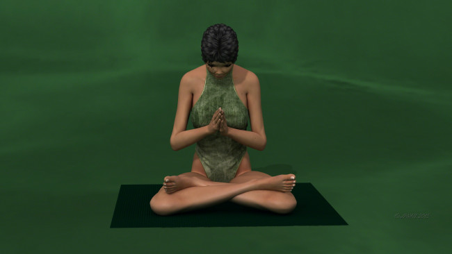 Обои картинки фото 3д графика, люди , people, фон, взгляд, девушка