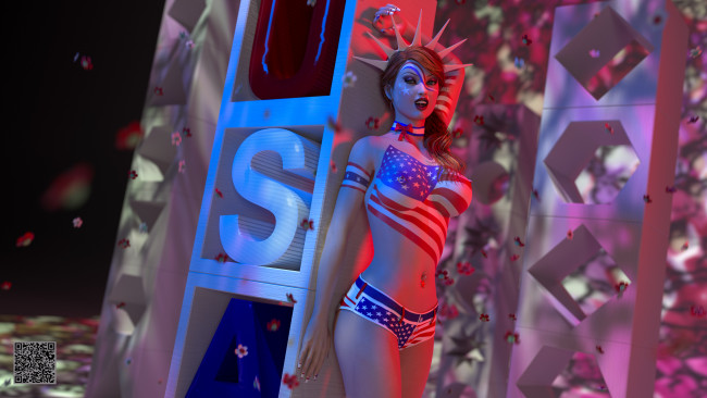 Обои картинки фото 3д графика, люди , people, фон, взгляд, девушка