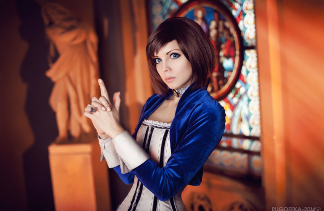 Обои картинки фото разное, cosplay , косплей, игра, девушка, арт, elizabeth, bioshock