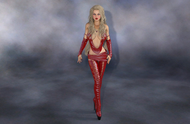 Обои картинки фото 3д графика, люди , people, девушка, взгляд, фон