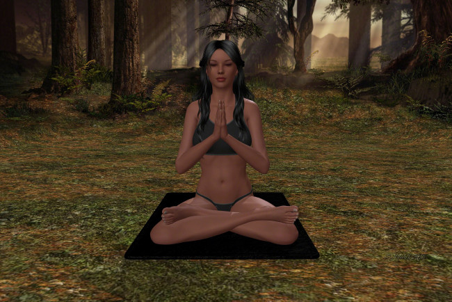 Обои картинки фото 3д графика, люди , people, фон, взгляд, девушка, поза