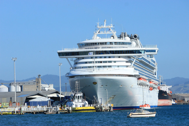 Обои картинки фото diamond princess, корабли, лайнеры, круиз, причал, лайнер, океанский