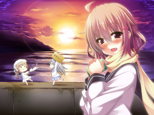 Картинка аниме kantai+collection фон взгляд девушка