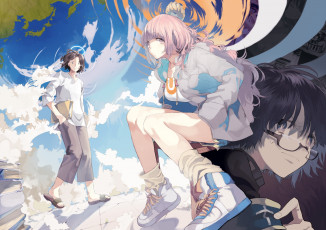 Картинка аниме unknown +другое фон девушка взгляд