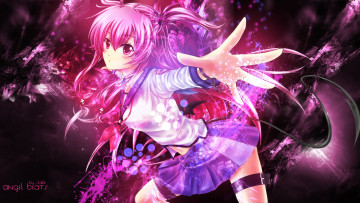 Картинка аниме angel+beats фон взгляд девушка