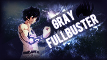Картинка аниме fairy+tail gray fullbuster маг волшебник чародей лед