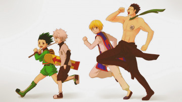 Картинка аниме hunter+x+hunter курапика киллуа гон леорио