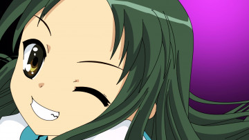 Картинка аниме the+melancholy+of+haruhi+suzumiya девушка фон взгляд