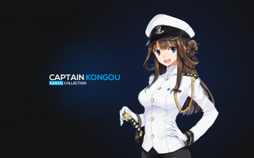 Картинка аниме kantai+collection фон девушка взгляд