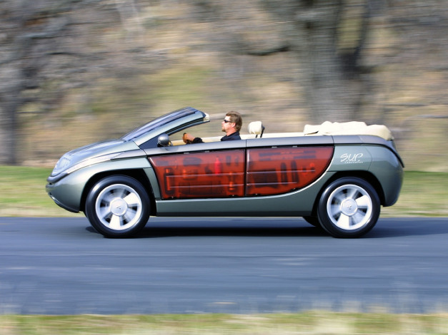 Обои картинки фото mitsubishi s u p concept 2001, автомобили, mitsubishi, s, u, p, concept, 2001