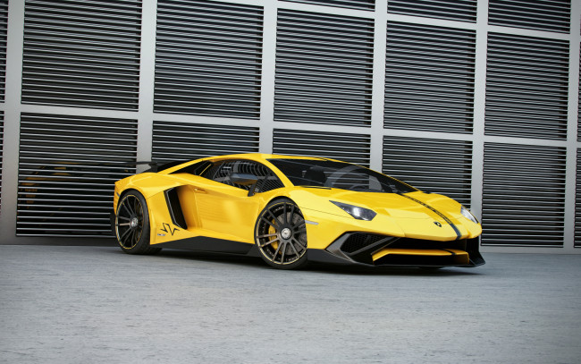 Обои картинки фото автомобили, lamborghini, wheelsandmore, aventador
