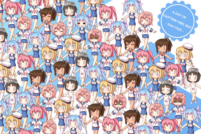 Обои картинки фото аниме, kantai collection, персонажи