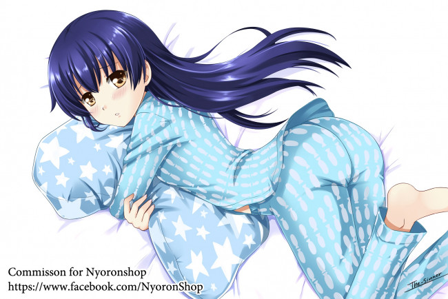 Обои картинки фото аниме, love live,  school idol project, девушка, взгляд, фон