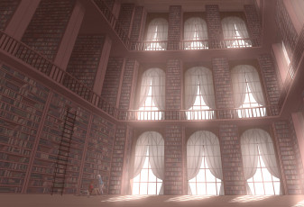 Картинка аниме город +интерьер +улицы +здания konoescaper