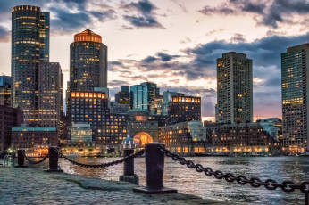 Картинка boston города бостон+ сша небоскребы панорама