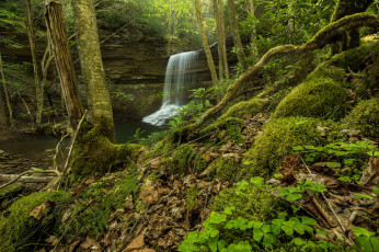 Картинка природа водопады простор