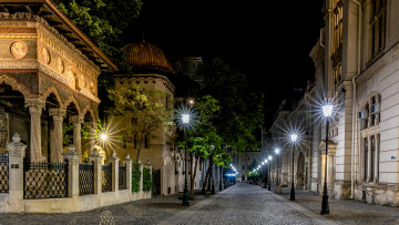 Картинка bucharest +romania города -+столицы+государств огни ночь