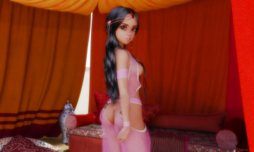 Картинка 3д+графика люди+ people фон взгляд девушка