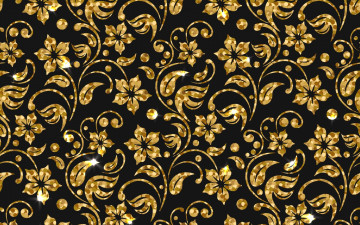 Картинка векторная+графика цветы+ flowers фон golden текстура цветы