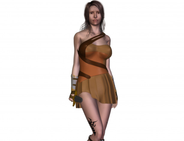 Обои картинки фото 3д графика, фантазия , fantasy, фон, девушка, взгляд