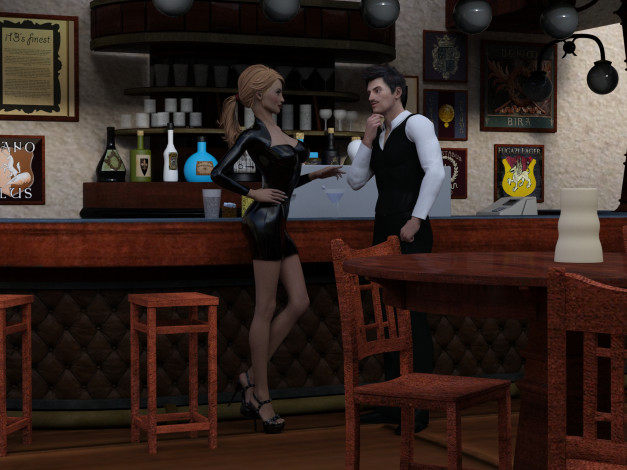 Обои картинки фото 3д графика, люди , people, девушка, фон, взгляд