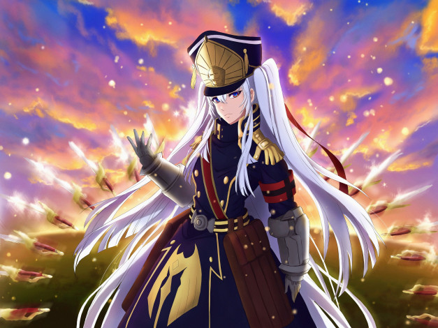 Обои картинки фото аниме, re,  creators, gunpuku, no, himegimi