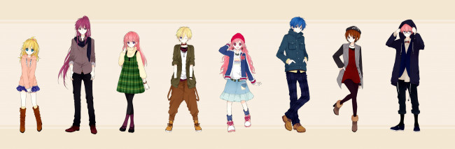 Обои картинки фото аниме, vocaloid, вокалоид