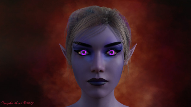 Обои картинки фото 3д графика, эльфы , elves, фон, эльфийка, взгляд