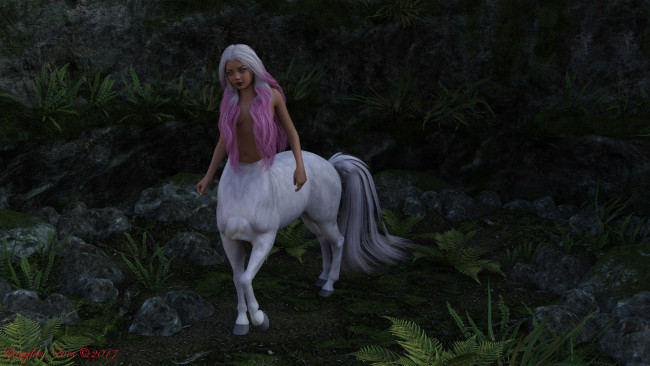 Обои картинки фото 3д графика, существа , creatures, centaur, фон, девушка, взгляд