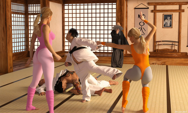 Обои картинки фото 3д графика, спорт , sport, девушки, взгляд, фон