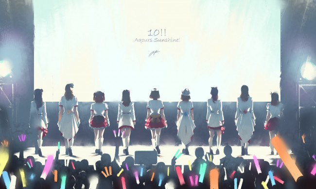 Обои картинки фото аниме, love live,  school idol project, love, live