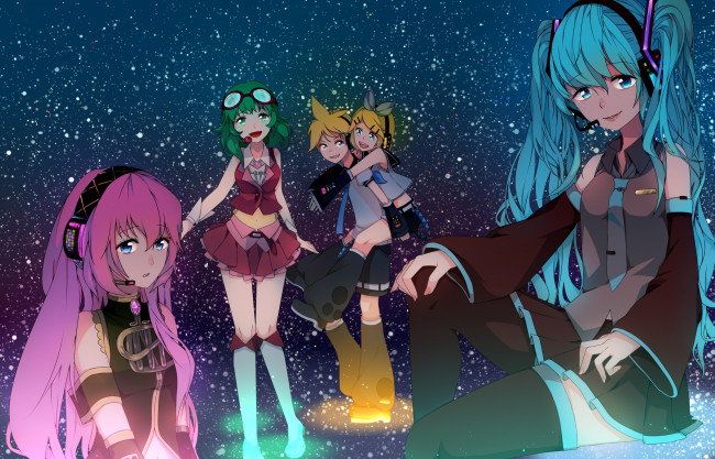 Обои картинки фото аниме, vocaloid, вокалоид