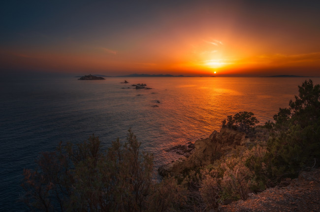 Обои картинки фото природа, восходы, закаты, простор